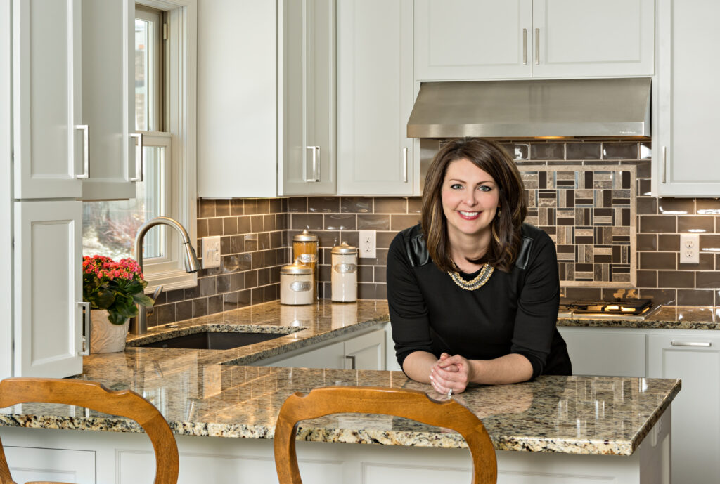 Designer Kristen Peck at 2015 Remodelers Showcase home